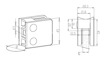 glass clamps - Model 31 - Rad CAD Drawing